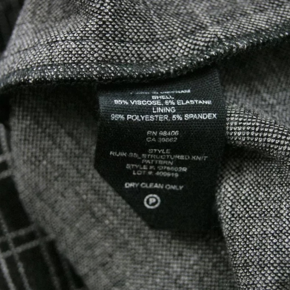 Theory Rijik Structured Knit Stretch Pattern Dress - Picture 6 of 8
